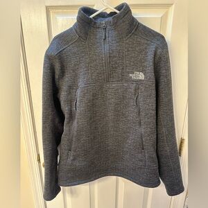 The North Face Men's Charcoal Quarter Zip Up Sweater
